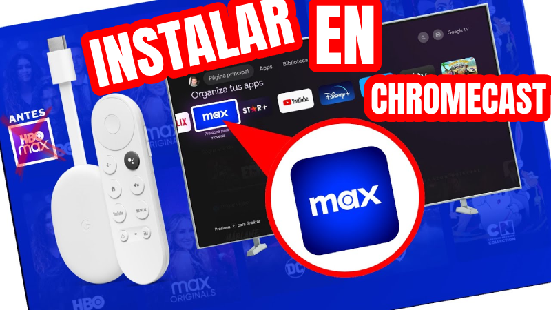 instalar Max App para Chromecast